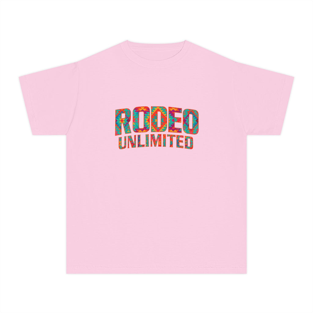 Rodeo Unlimited Youth Tee — Aztec (Comfort Colors)