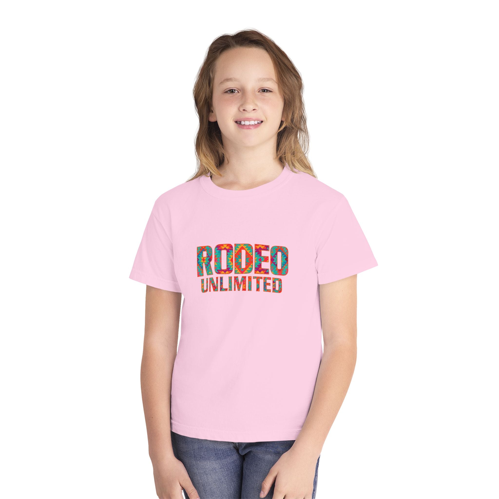 Rodeo Unlimited Youth Tee — Aztec (Comfort Colors)