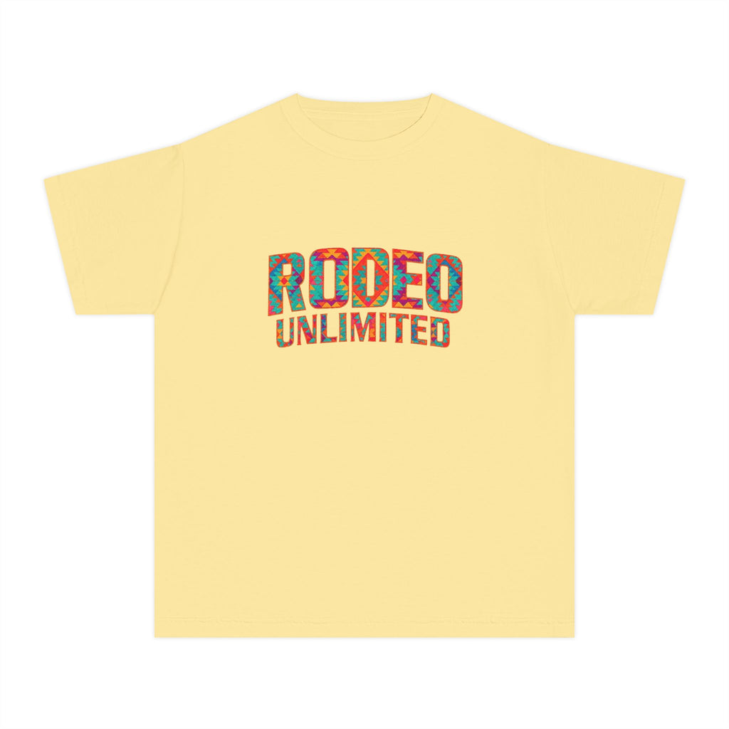 Rodeo Unlimited Youth Tee — Aztec (Comfort Colors)
