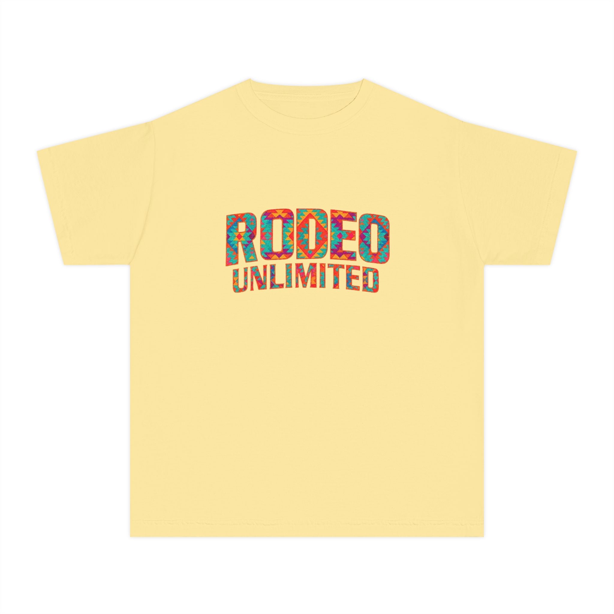 Rodeo Unlimited Youth Tee — Aztec (Comfort Colors)