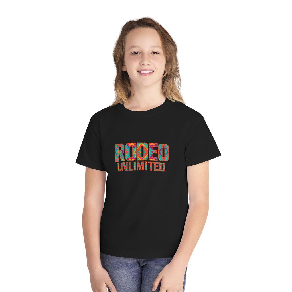 Rodeo Unlimited Youth Tee — Aztec (Comfort Colors)