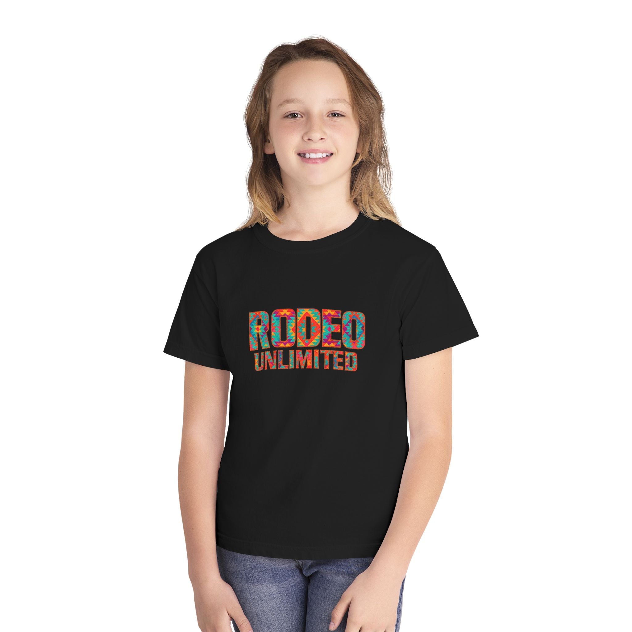 Rodeo Unlimited Youth Tee — Aztec (Comfort Colors)